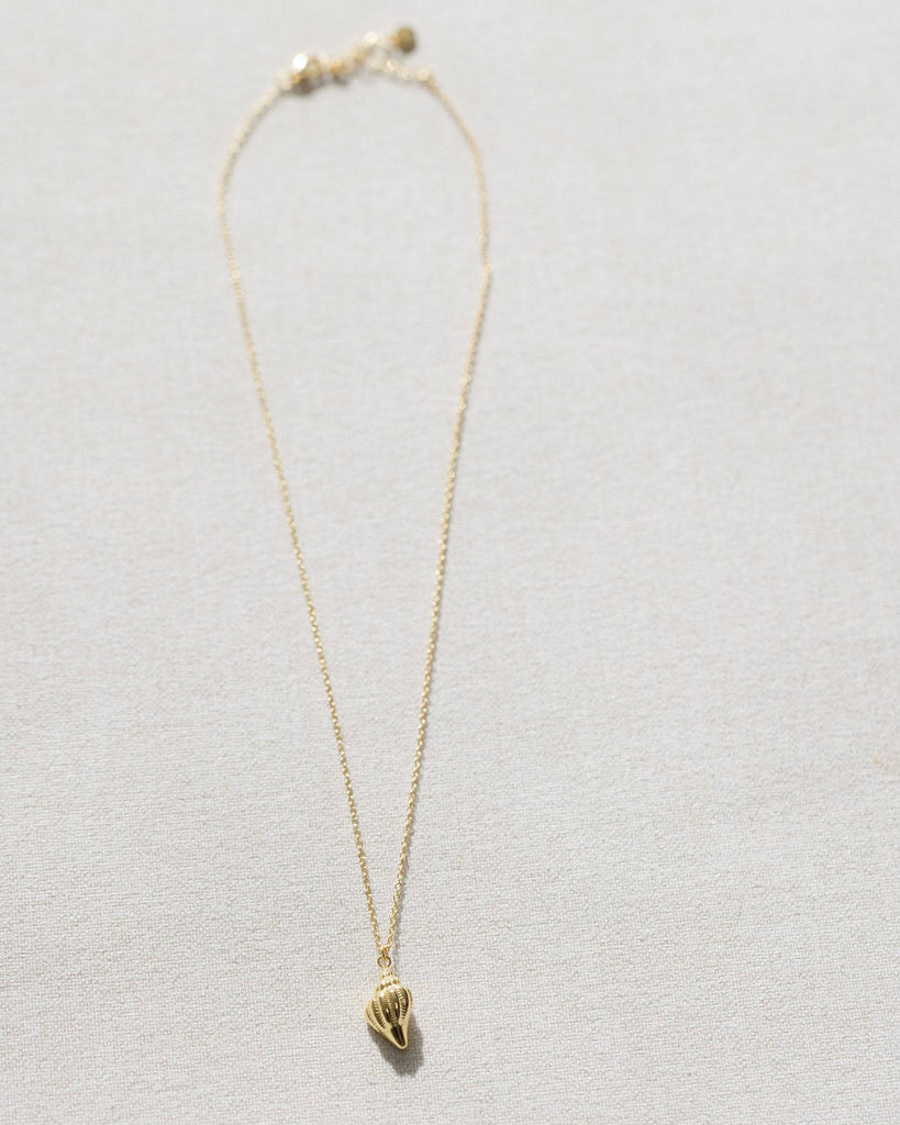 Gold Conch Shell Necklace