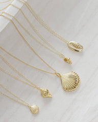 Gold Conch Shell Necklace