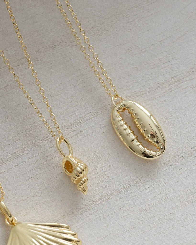 Gold Conch Shell Necklace