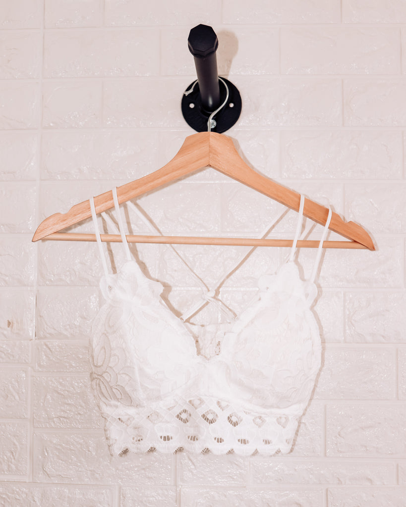 Double Strap Scalloped Lace Bralette