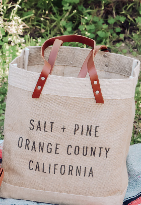 MARKET TOTE- Medium with Long Handles - Salt+Pine Shop