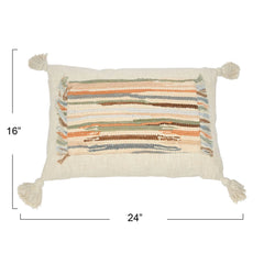 LUMBAR PILLOW W/ TASSLES